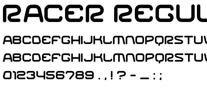 Racer Regular font